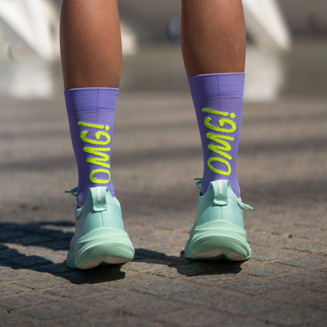 Sporcks - Sporcks OMG Violet Running Socks - Cam2 