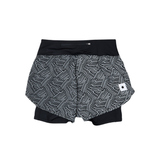 SAYSKY Women's Reflective Pace 2 in 1 Shorts 3"