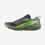Salomon Men's Sense Ride 5 Trail Running Shoes (Black Laurel Wreath Green Gecko) - Cam2