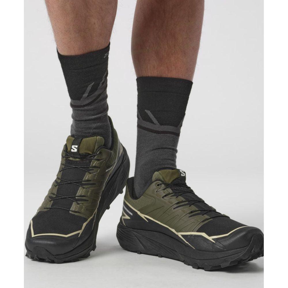 Salomon Men's Thundercross Gtx Trail Running Shoes (Olive Night/Black/Alfalf) - Cam2