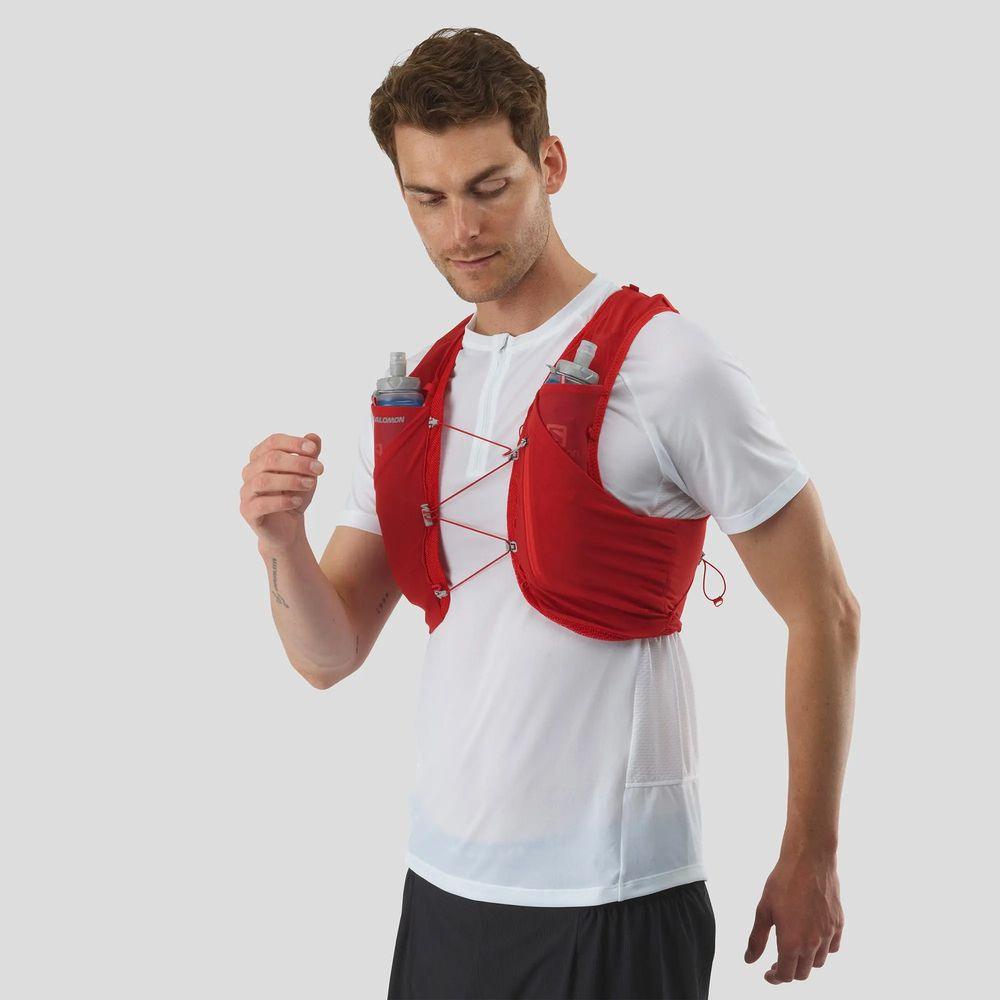 Salomon Unisex Adv Skin 5 Running Vest w/ Flasks - Cam2