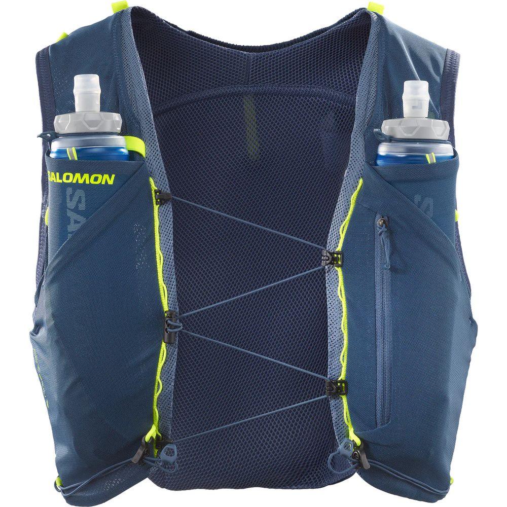 Salomon Unisex's Adv Skin 5 Running Vest (Bering Sea/ Flint Stone) - Cam2