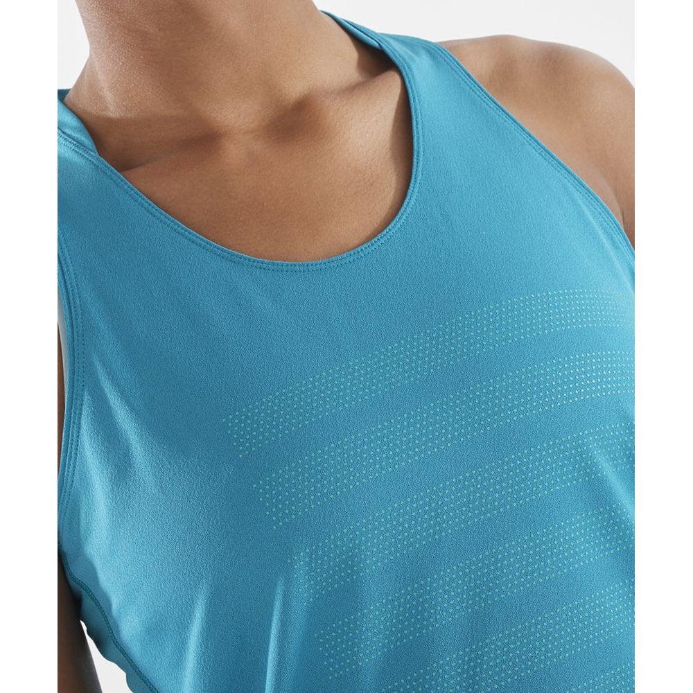 Salomon Women's Aero Singlet GFX (LC2188100) - Cam2