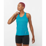 Salomon Women's Aero Singlet GFX (LC2188100) - Cam2