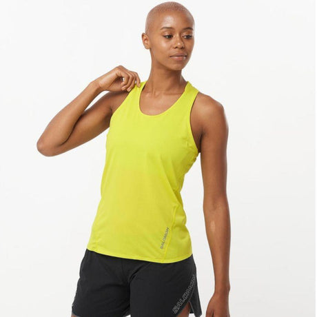 Salomon Women's Sense Aero Singlet (LC2190500) - Cam2