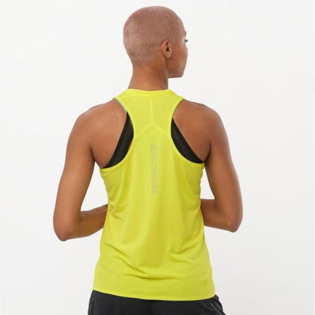 Salomon Women's Sense Aero Singlet (LC2190500) - Cam2