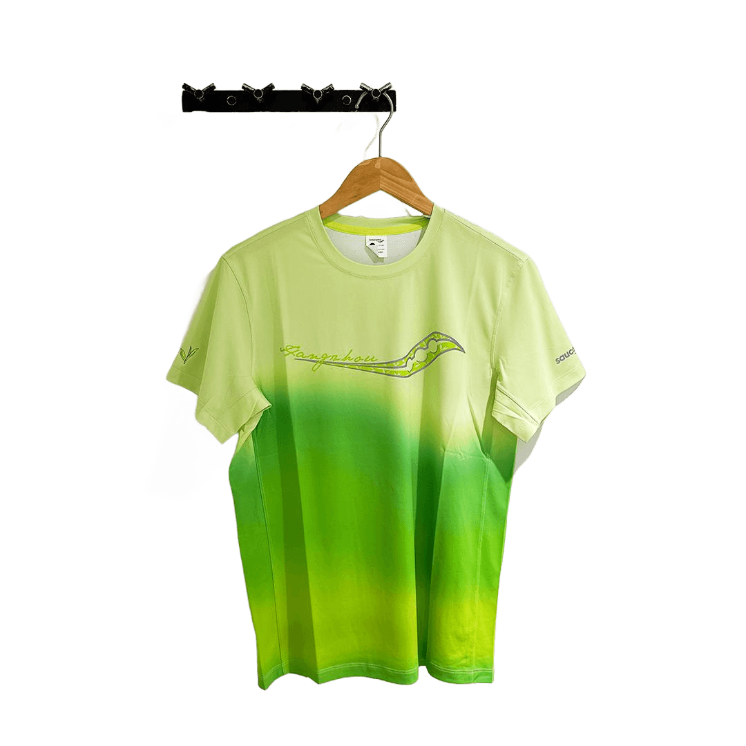 Saucony Men's Sport Short Sleeve Tee (Grass Yellow) SC2230330A-PR171 - Cam2