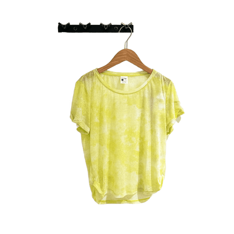 Saucony Women's Sport Short Sleeve Tee (Yellow) SC1230171A-YL07 - Cam2