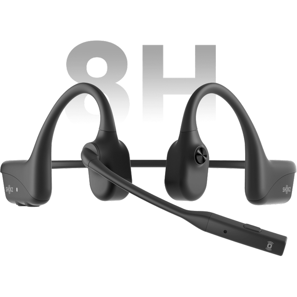 Shokz Open Comm 2 Bone Conduction Stereo Bluetooth Headset C110 (Black) - Cam2