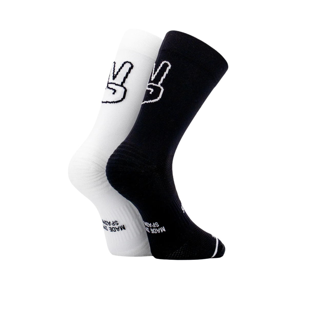 Sporcks - Sporcks Up Black & White Running Socks - Cam2 