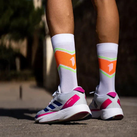 Sporcks Classy White Running Socks - Cam2