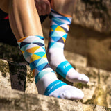 Sporcks Coll De Rates Blue Cycling Socks - Cam2