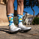 Sporcks Coll De Rates Blue Cycling Socks - Cam2