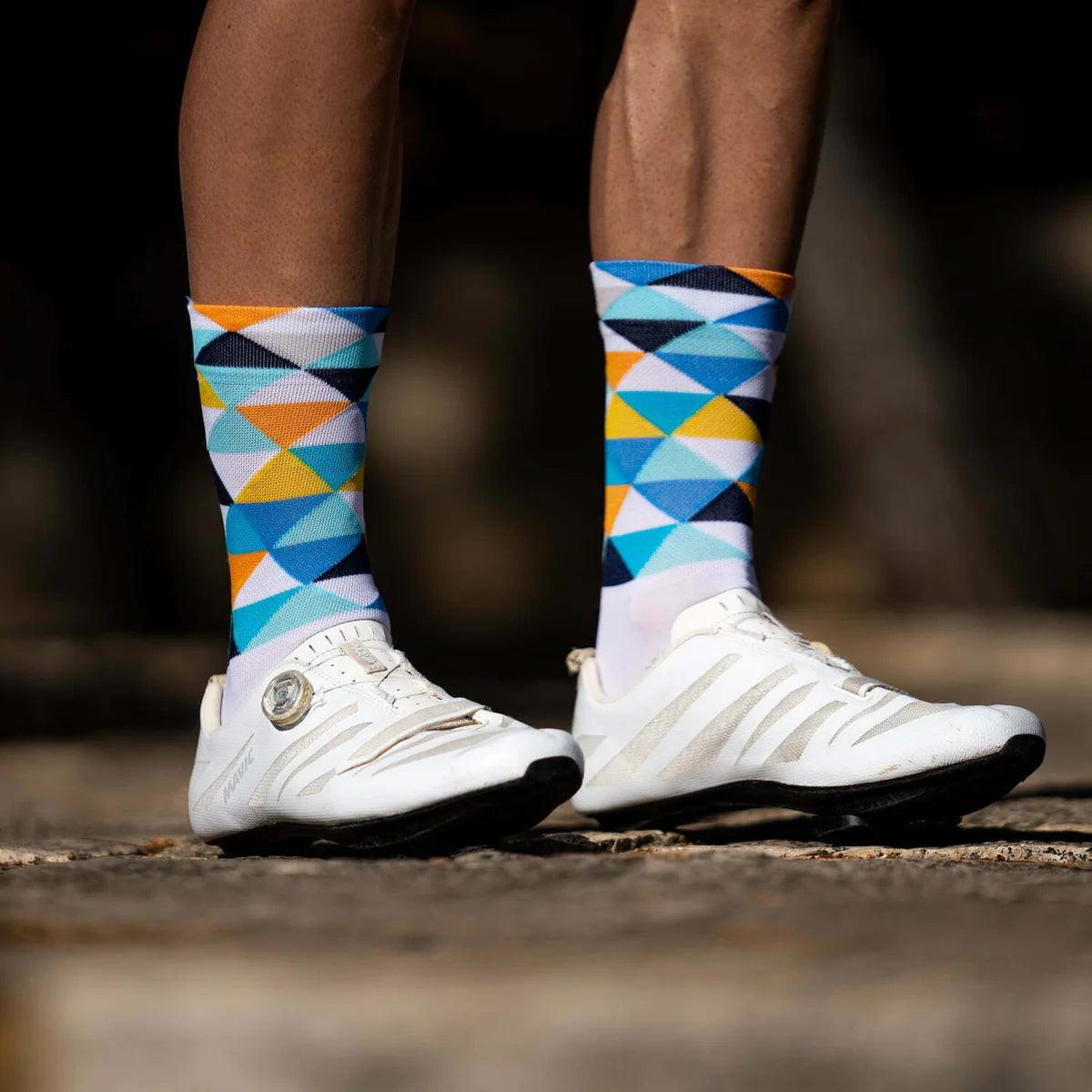 Sporcks Coll De Rates Blue Cycling Socks - Cam2