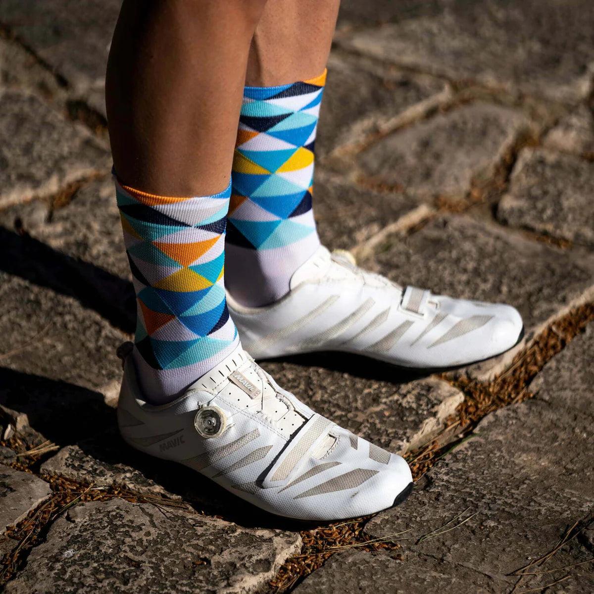 Sporcks Coll De Rates Blue Cycling Socks - Cam2