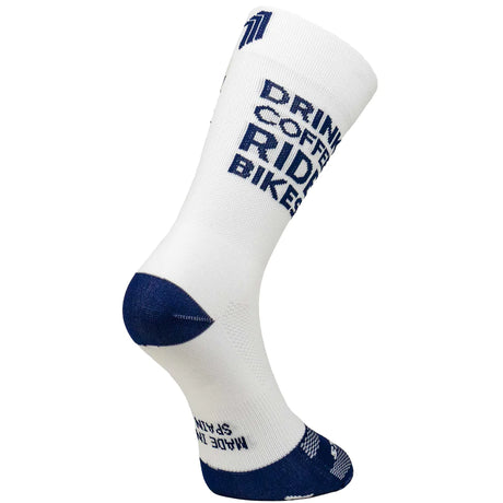 Sporcks Drink Coffee Blue Cycling Socks - Cam2