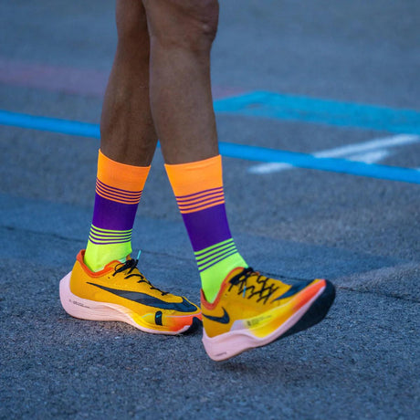 Sporcks Fartlek Orange Running Socks - Cam2