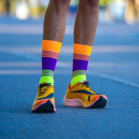 Sporcks Fartlek Orange Running Socks - Cam2