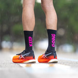 Sporcks Keep Going Black Running Socks - Cam2