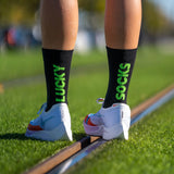 Sporcks Lucky Black Running Socks - Cam2