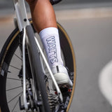 Sporcks Watts White Cycling Socks - Cam2