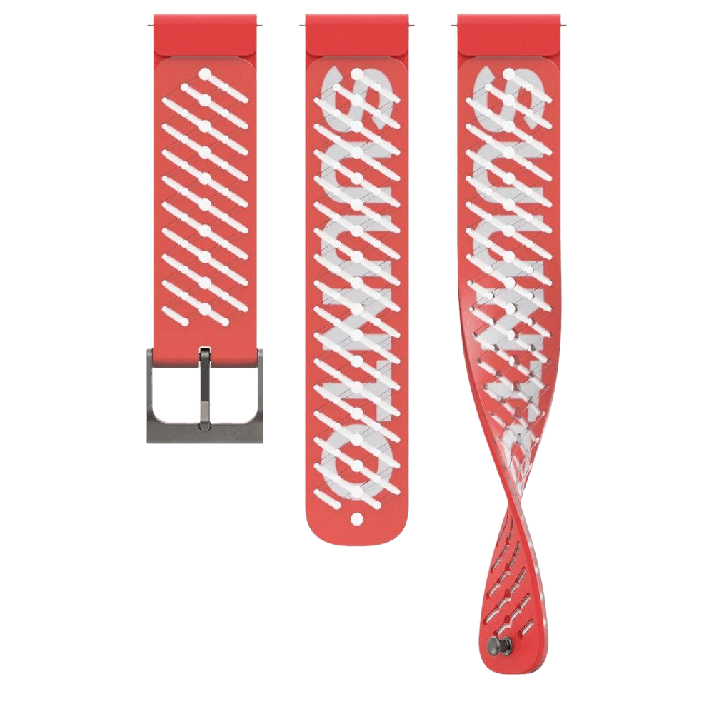 Suunto 22mm Athletic 5 Silicone Strap (Lava Red) SS050962000 - Cam2