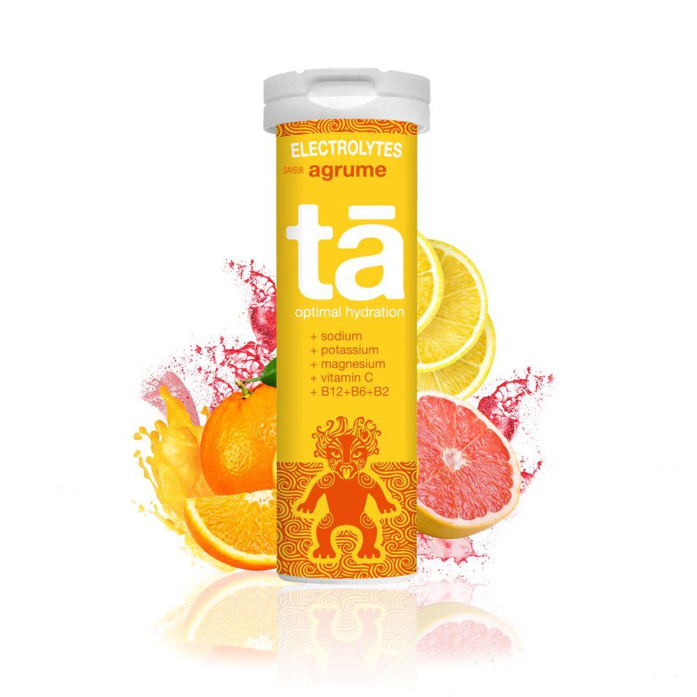 TA Electrolytes Hydration Tabs (Agrume Caffeine) - Cam2