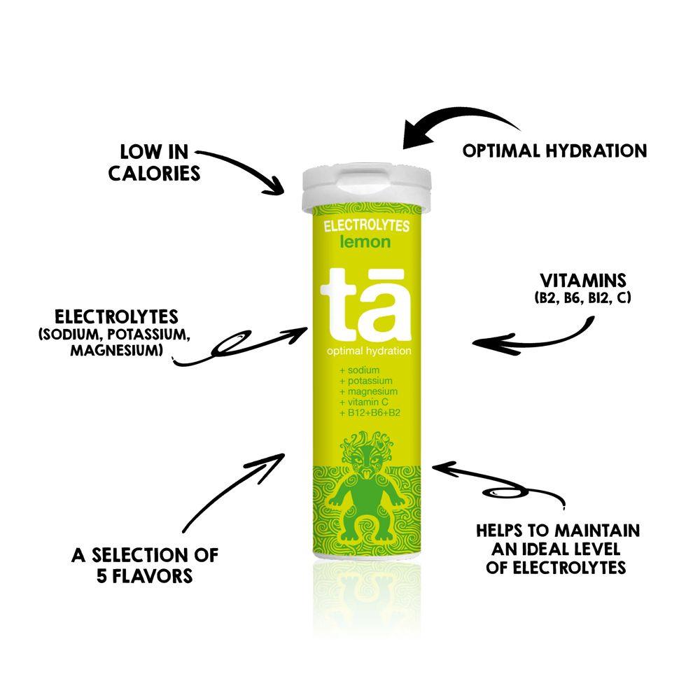 TA Electrolytes Hydration Tabs (Agrume Caffeine) - Cam2