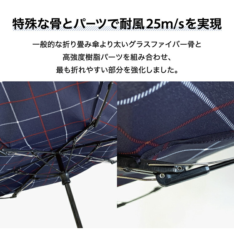 Wpc. Wind Resistance Folding Umbrella 65cm (WPC-55-UX003)