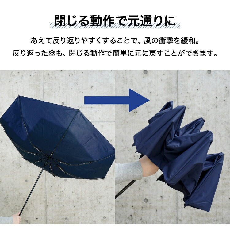 Wpc. Wind Resistance Folding Umbrella 65cm (WPC-55-UX003)