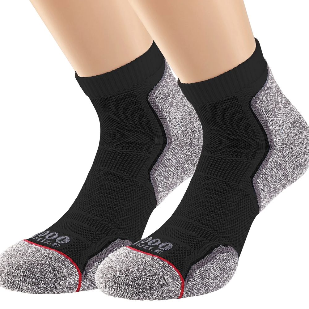 1000 Mile Men's Running Repreve Single Layer Sock Twin Pack (Recycled Yarn) - Cam2