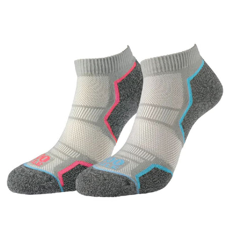 1000 Mile Women's Run Anklet Repreve Recycled Socks Twin Pack - Cam2