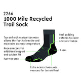 1000 Mile Men's Trail And Fell Running Socks Twin Pack - Cam2