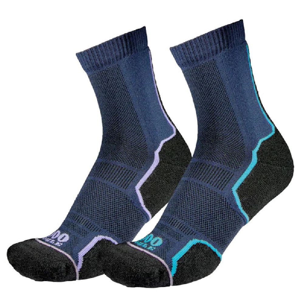 1000 Mile Women's Trail And Fell Running Socks Twin Pack - Cam2