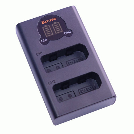 Battpro ENEL14 Dual USB Charger - Cam2