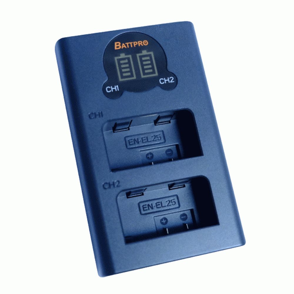 Battpro USB Dual Slots Charger Enel25 - Cam2