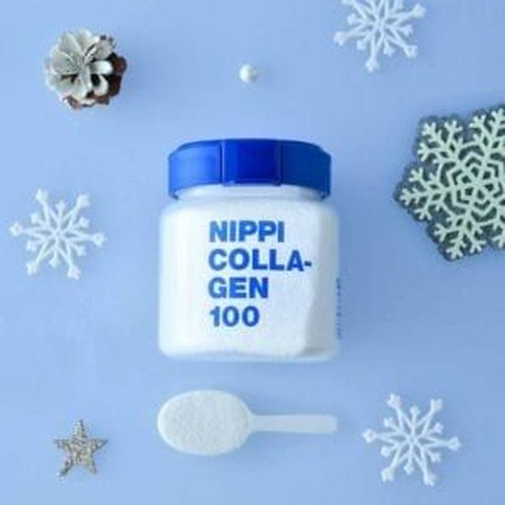 Nippi Collagen Peptide C100 Blue/White 100g x3 - Cam2