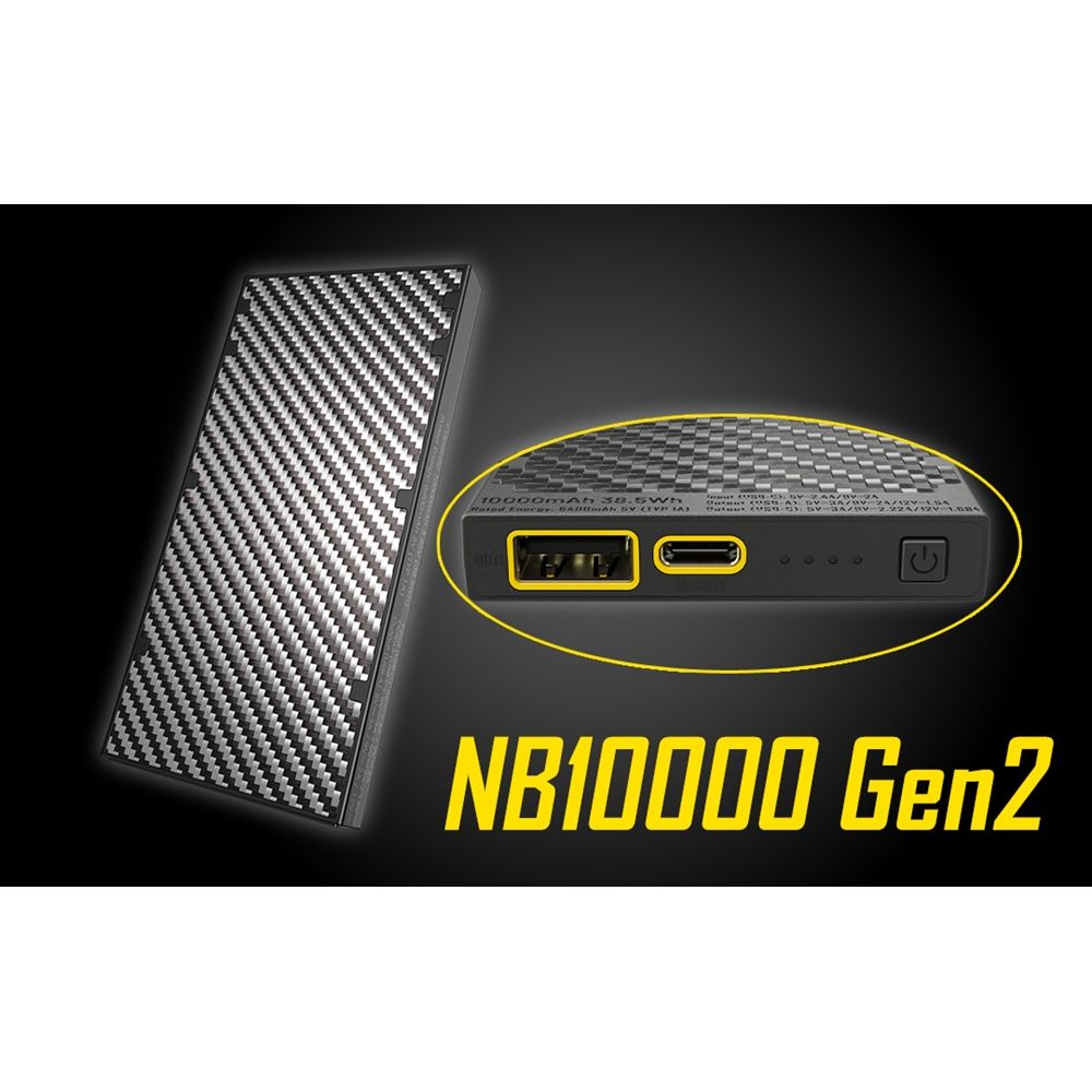 Nitecore NB10000 Portable Battery Gen 2 - Cam2