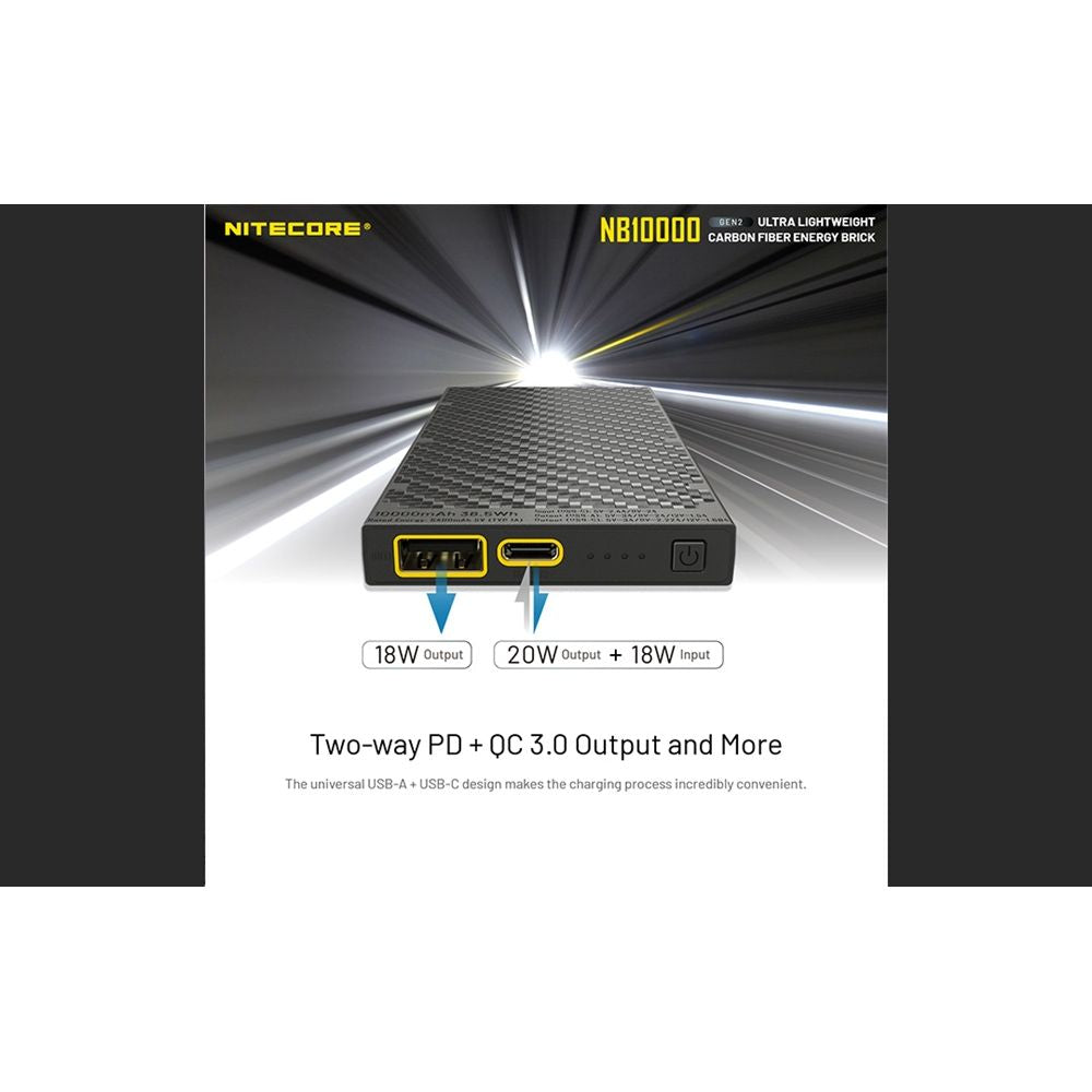Nitecore NB10000 Portable Battery Gen 2 - Cam2