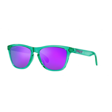 Oakley Frogskins (Low Bridge Fit) Transparent Celeste Green/Prizm Violet 0OO9245-9245C3 - Cam2