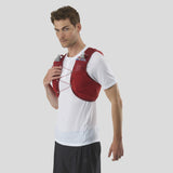 Salomon Unisex Active Skin 8 Running Vest w/ Flasks - Cam2