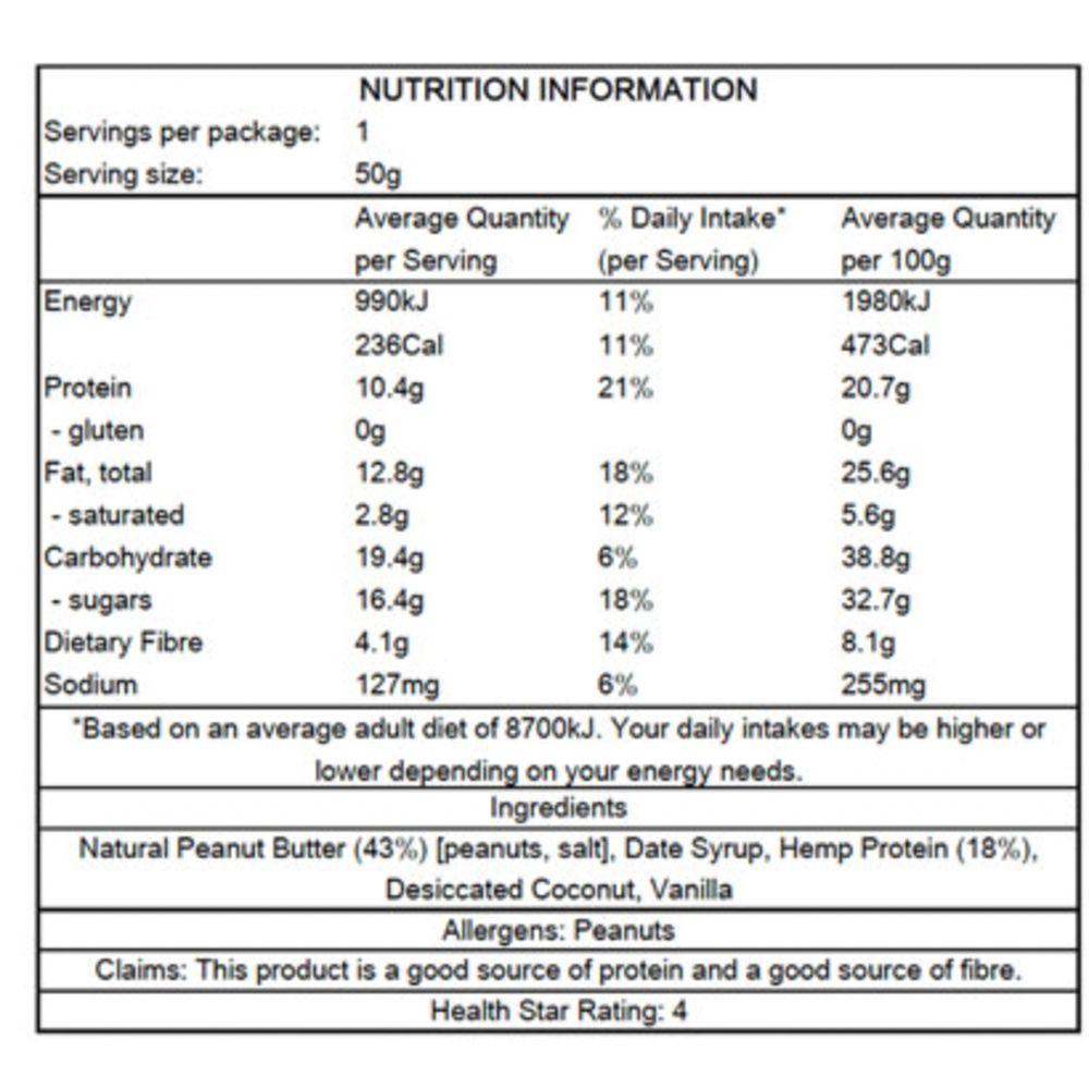 Em's Power Cookies Hemp Protein Cookies 50g - Cam2