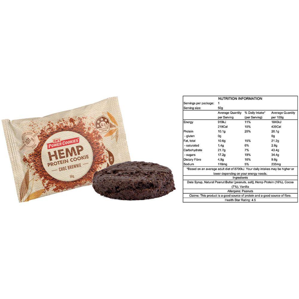 Em's Power Cookies Hemp Protein Cookies 50g - Cam2