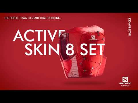 Salomon Unisex Active Skin 8 Running Vest w/ Flasks