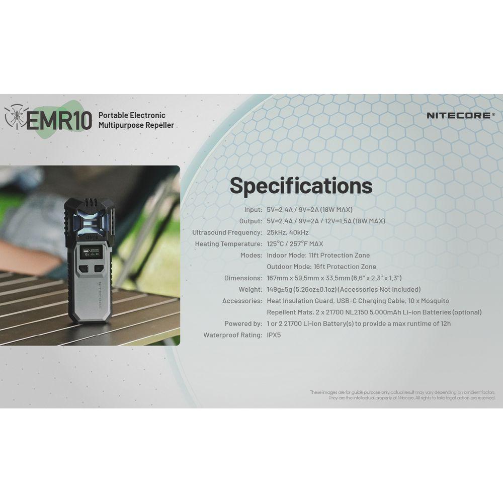 Nitecore EMR10 Portable Electronic Repeller - Cam2