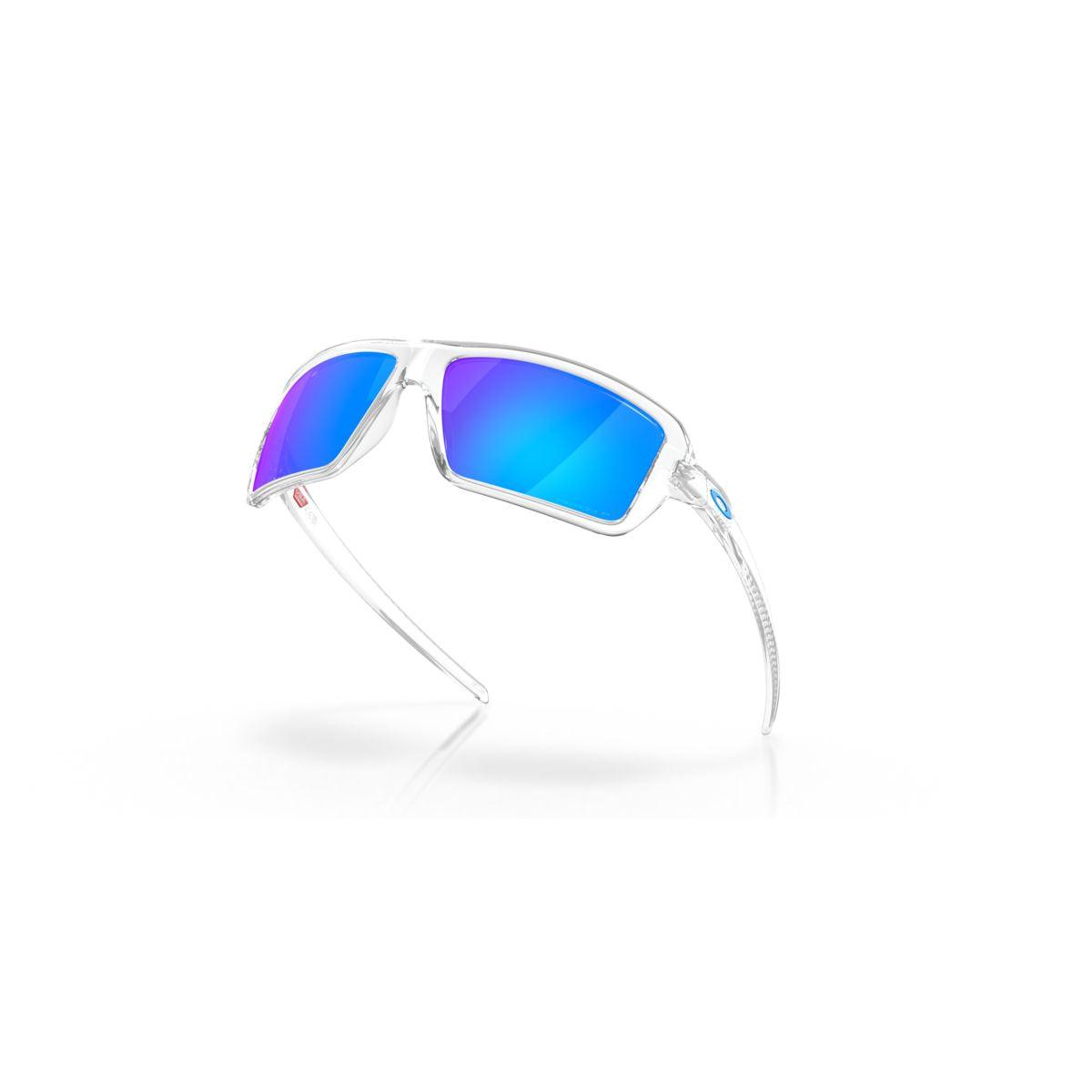 Oakley Cables Polished Clear/Prizm Sapphire Polarized 0OO9129-912905 - Cam2