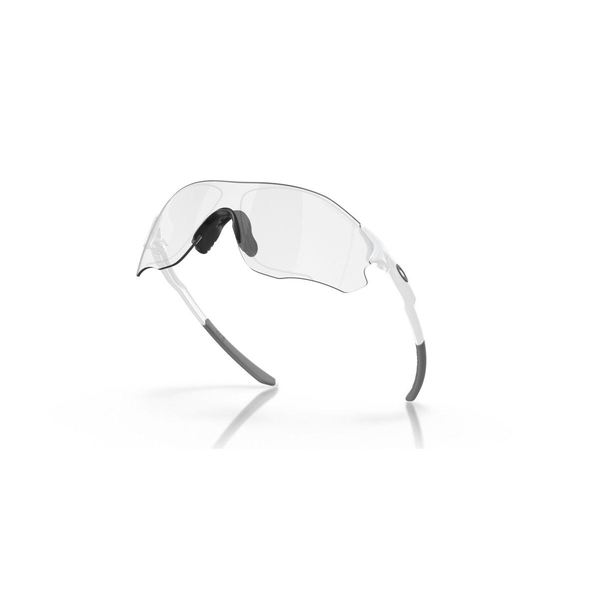 Oakley Evzero path Low Bridge Fit Matte White Clear To Black Iridium Photochromic 0OO9313 931306 Oakley Cam2