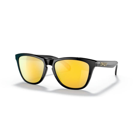 Oakley Frogskins (Low Bridge Fit) Polished Black/Prizm 24K Polarized 0OO9245-9245C0 - Cam2