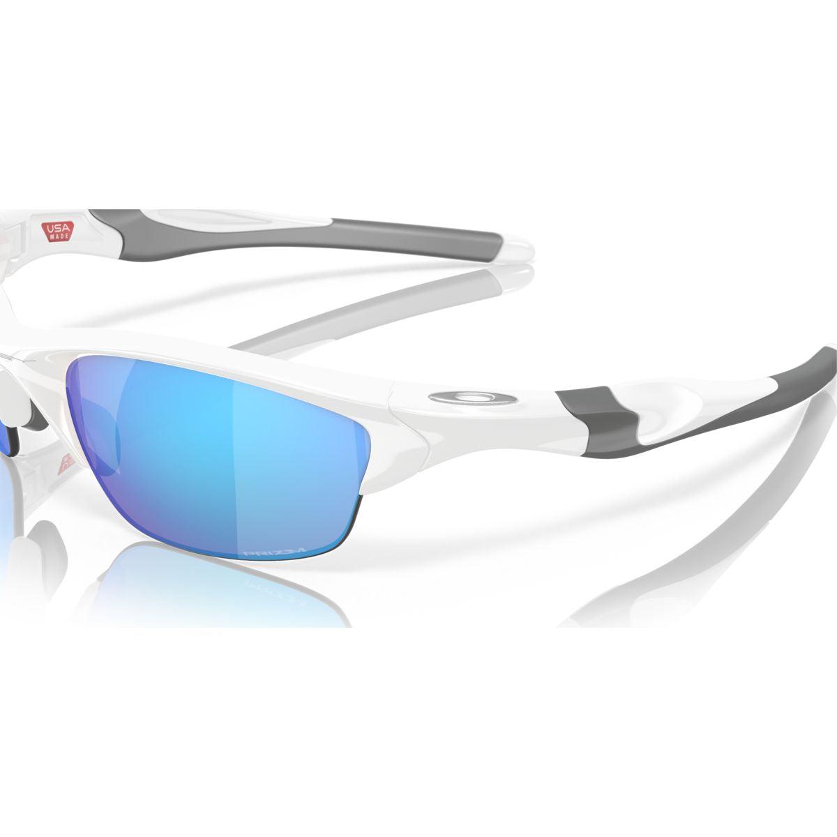 Oakley Half Jacket 2.0 (Low Bridge Fit) White/Prizm Sapphire 0OO9153-915330 - Cam2