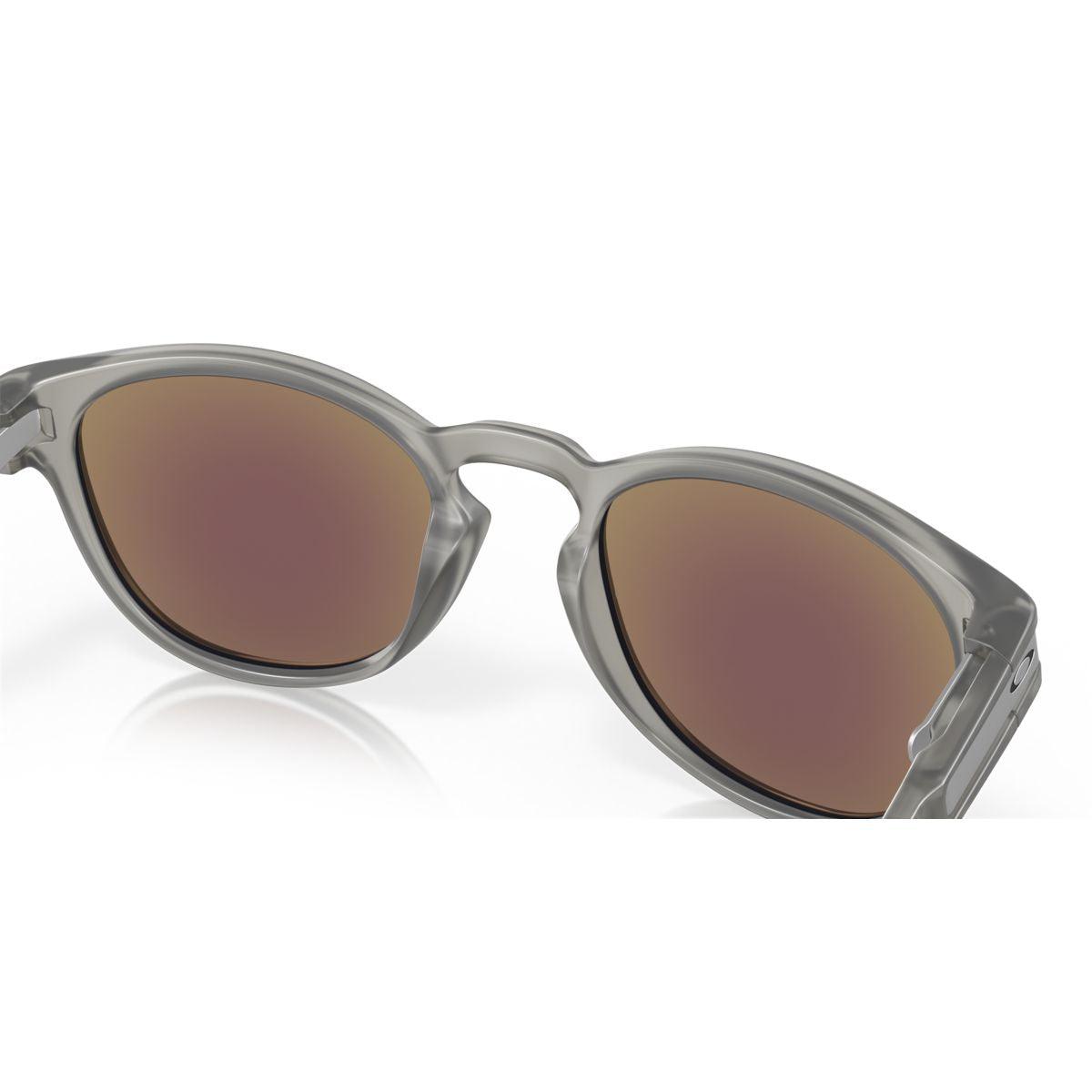 Oakley Latch (Low Bridge Fit) Matte Grey Ink/Prizm Sapphire Polarized 0OO9349-934942 - Cam2